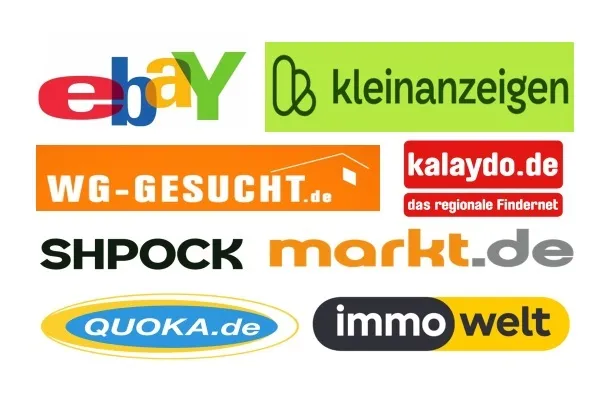 Λογότυπα κορυφαίων γερμανικών ιστοσελίδων αγγελιών