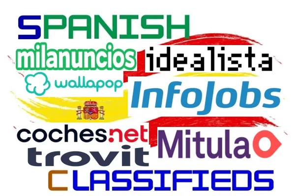 Λογότυπα κορυφαίων τοποθεσιών αγγελιών στην Ισπανία